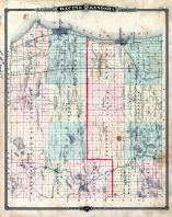 Racine and Kenosha Counties Map, Wisconsin State Atlas 1878
